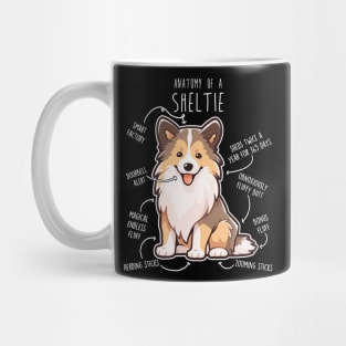 Sheltie Shetland Sheepdog Anatomy Mug